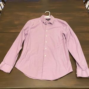 Express Button Down Shirt 1MX Medium Light Purple